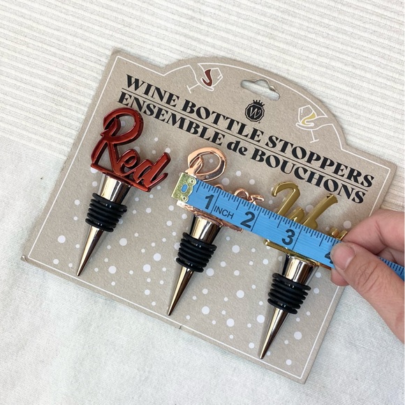 Wild Eye Designs Wine Stoppers Set in Red, White, & Rose - Picture 4 of 7